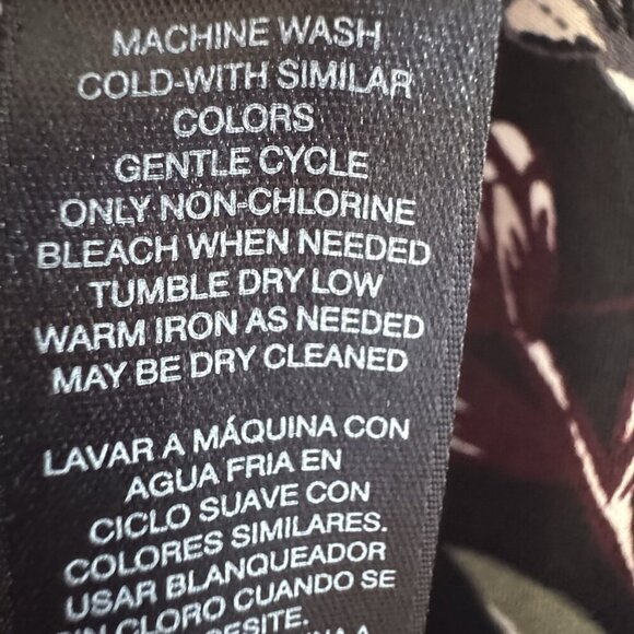 White House Black Market Dress Medium Floral Embroidered V-Neck Long Sleeve Mini - Picture 8 of 9